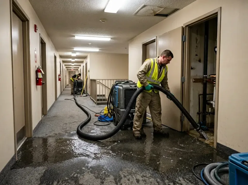 multi-unit-apartment-hallway-f-005 — frequently asked questions, Emergency Burst Pipe Water Extraction & Removal in Mayflowe…